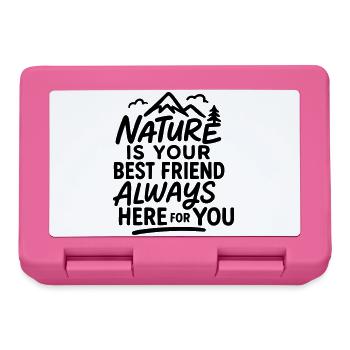 Nature is your best friend, always here for you - Boîte à goûter - rose - Devant