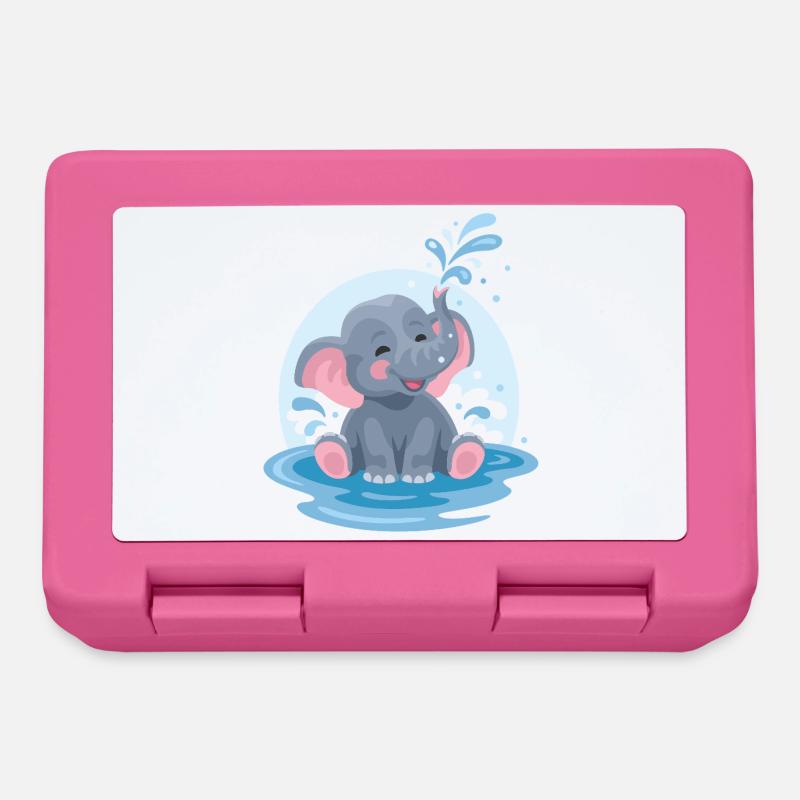 Kleiner Elefant - Brotdose - Pink