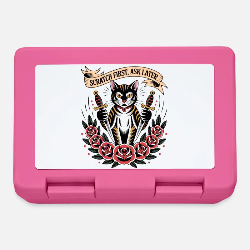 Scratch First Cat - Lunchbox - pink