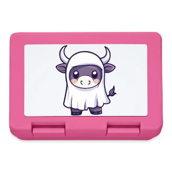 Bull Halloween Ghost - Lunchbox - pink - Front