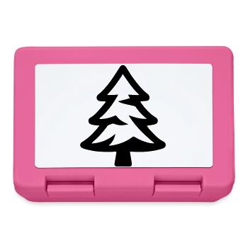 Nadelbaum Symbol Wald Tanne - Brotdose - Pink - Vorne