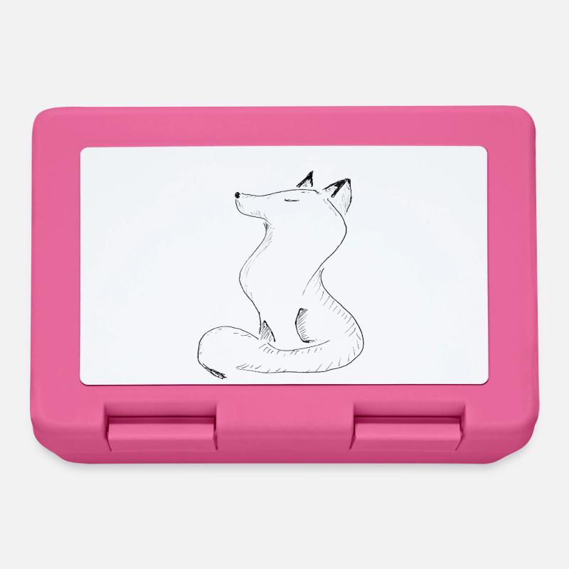 Sketchwolf Silhouette - Lunchbox - pink