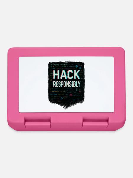 Cybersicherheit: Hack-Verantwortung - Brotdose - Pink