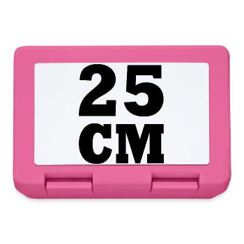 25 cm - Lunchbox - pink - Front