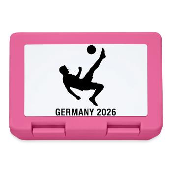 Fan de tirs de football Allemagne 2026 - Boîte à goûter - rose - Devant