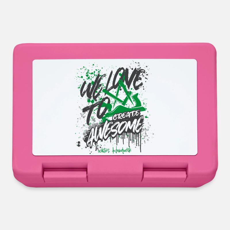 Schreiner Stolz gris-vert-grand - Boîte à goûter - rose