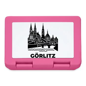 Görlitz Silhouette Wahrzeichen - Brotdose - Pink - Vorne