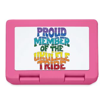 Proud Member of the Ukulele Tribe - Lunchbox - pink - Front