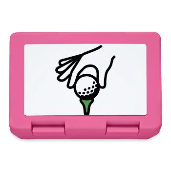 Golf Ball Tee Tee Golf Golf Club Golfer - Boîte à goûter - rose - Devant