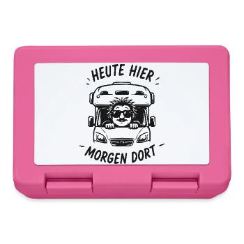 Heute Hier Morgen Dort Truck Grafik - Brotdose - Pink - Vorne