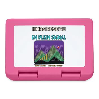 Montagnes au Plein Signal Graphique - Boîte à goûter - rose - Devant
