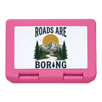 Trail Running - Roads Are Boring - Lunchbox - pink - Front