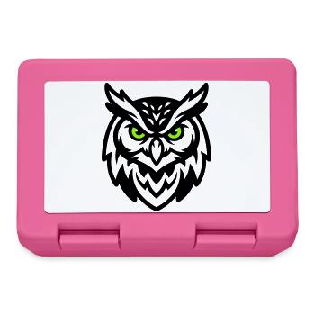 Owl Mascot E Sport Logo - Lunchbox - pink - Front