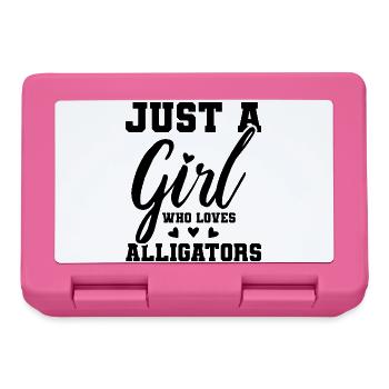 Just A Girl Who Loves Alligators – Alligator Fan - Brotdose - Pink - Vorne