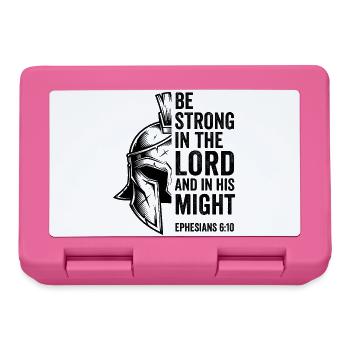 Starker Glaube Helm - Brotdose - Pink - Vorne