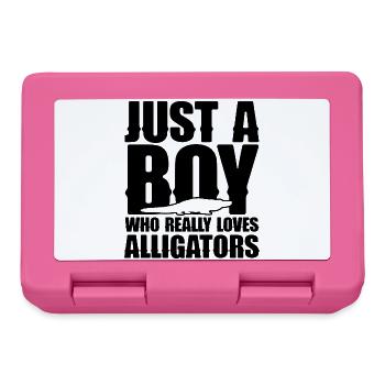 Juste un garçon qui aime vraiment les alligators - Boîte à goûter - rose - Devant