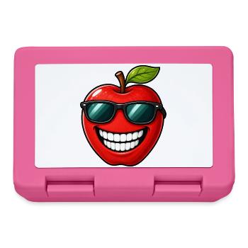 Fruits d’été de dessins animés pomme de Kawaii - Boîte à goûter - rose - Devant