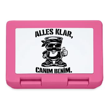 Alles klar, Canım Benim – Türkisches Teeglas Stree - Brotdose - Pink - Vorne