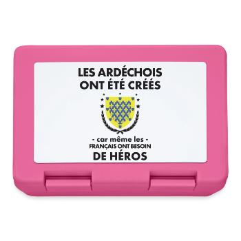 Les Ardechois Ont Ete Crees Car Meme Les Franca... - Boîte à goûter - rose - Devant