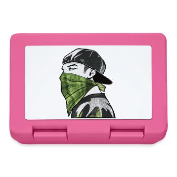 Green bandana and streetwear cap - Lunchbox - pink - Front