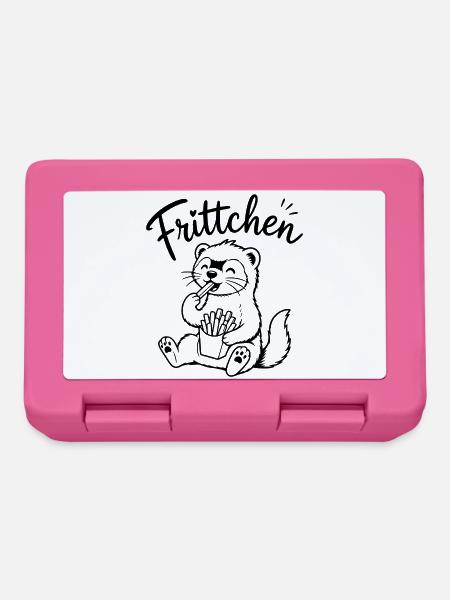 Frittchen Frettchen Pommes - Brotdose - Pink