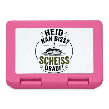 Heid kan Biss? Scheiss drauf! - Heute keinen Biss? - Brotdose - Pink - Vorne