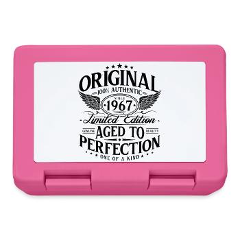 Original 1967 Jahrgang Vintage Geburtstag Geschenk - Brotdose - Pink - Vorne