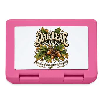 Oak Leaf Club – Eichenblätter & Eicheln Natur - Brotdose - Pink - Vorne