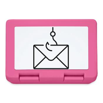 Fischerei-E-Mail-Phishing-Hotline-Symbol - Brotdose - Pink - Vorne