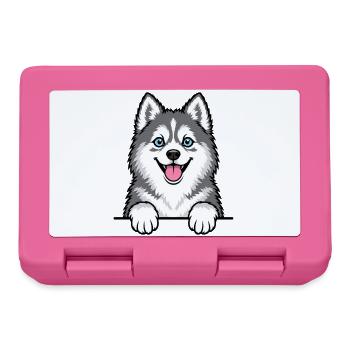 Pomsky - Brotdose - Pink - Vorne