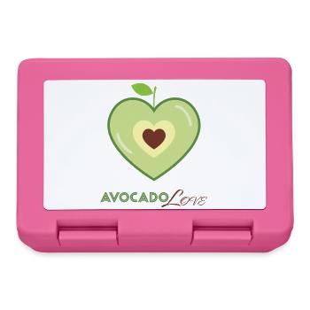 Avocado Heart Love - Lunchbox - pink - Front