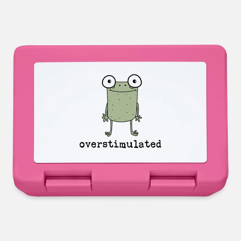 Overstimulated Frog - Gift Idea - Gift - Lunchbox - pink