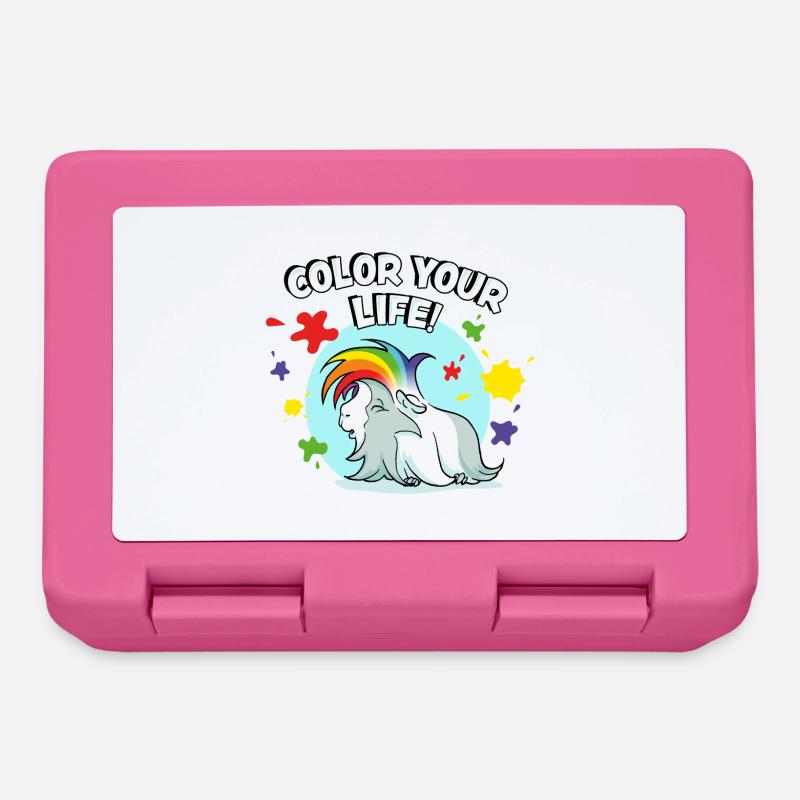 Colour your life - Boîte à goûter - rose