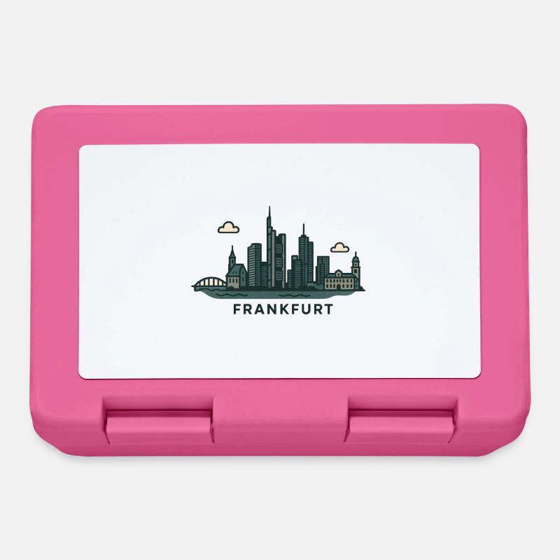 Frankfurter Skyline  - Brotdose - Pink
