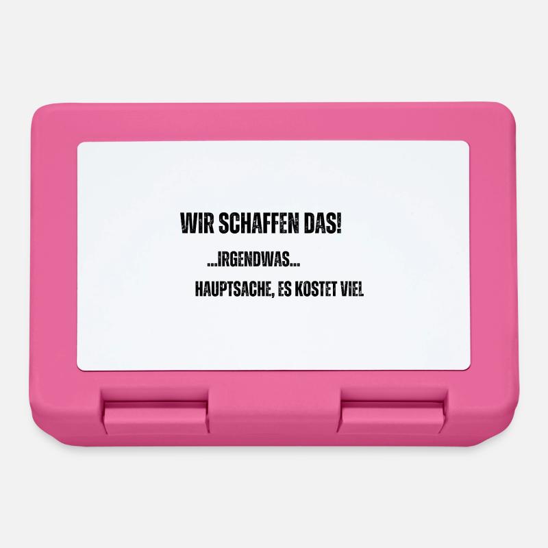 Wir schaffen das - Brotdose - Pink