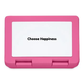 Choisissez le bonheur - Boîte à goûter - rose - Devant