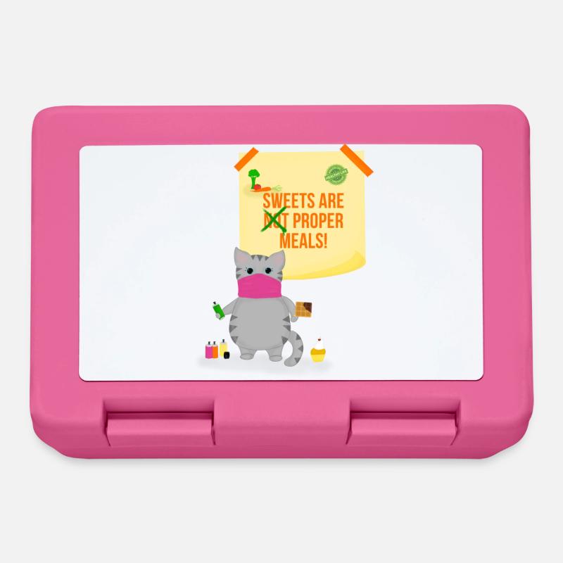 Sweets are not proper meals - Lunchbox - pink