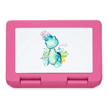 watercolored Urmeli / Pastel blue - Brotdose - Pink - Vorne