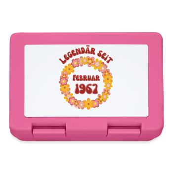 Legendär seit Februar 1967 Geboren Geburtstag - Brotdose - Pink - Vorne