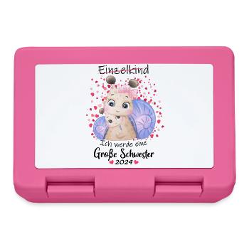 Ich Werde Eine Große Schwester 2024 - Brotdose - Pink - Vorne