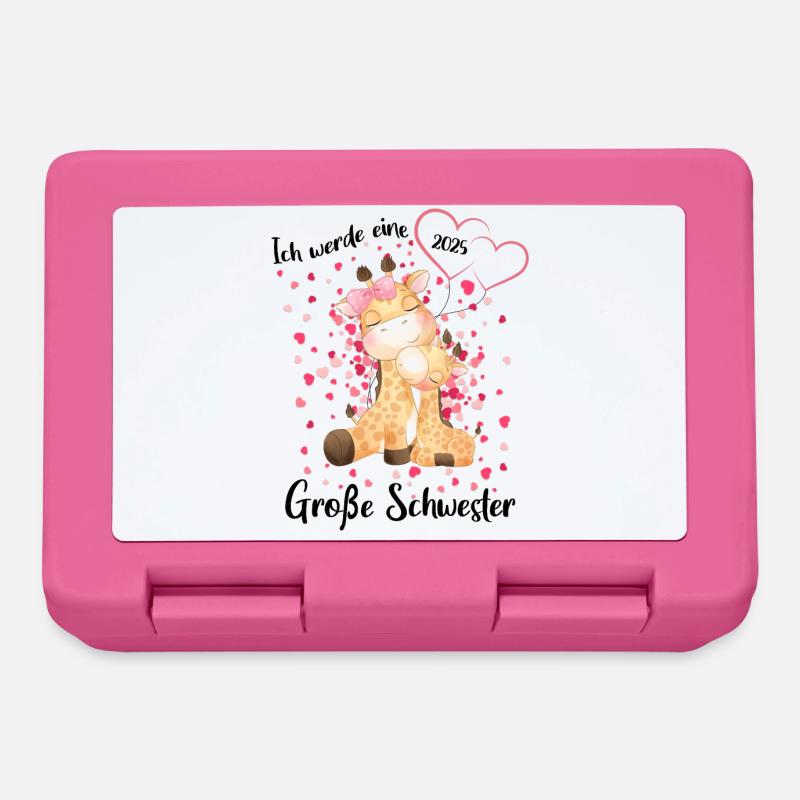 Nachwuchs Verkünden Ich Werde Große Schwester 2025 - Brotdose - Pink