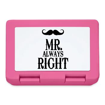 mister always right - Brotdose - Pink - Vorne