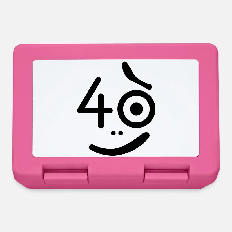 40 years - so what? - Lunchbox - pink