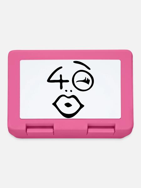 Wow, endlich 40 Jahre ! - Brotdose - Pink
