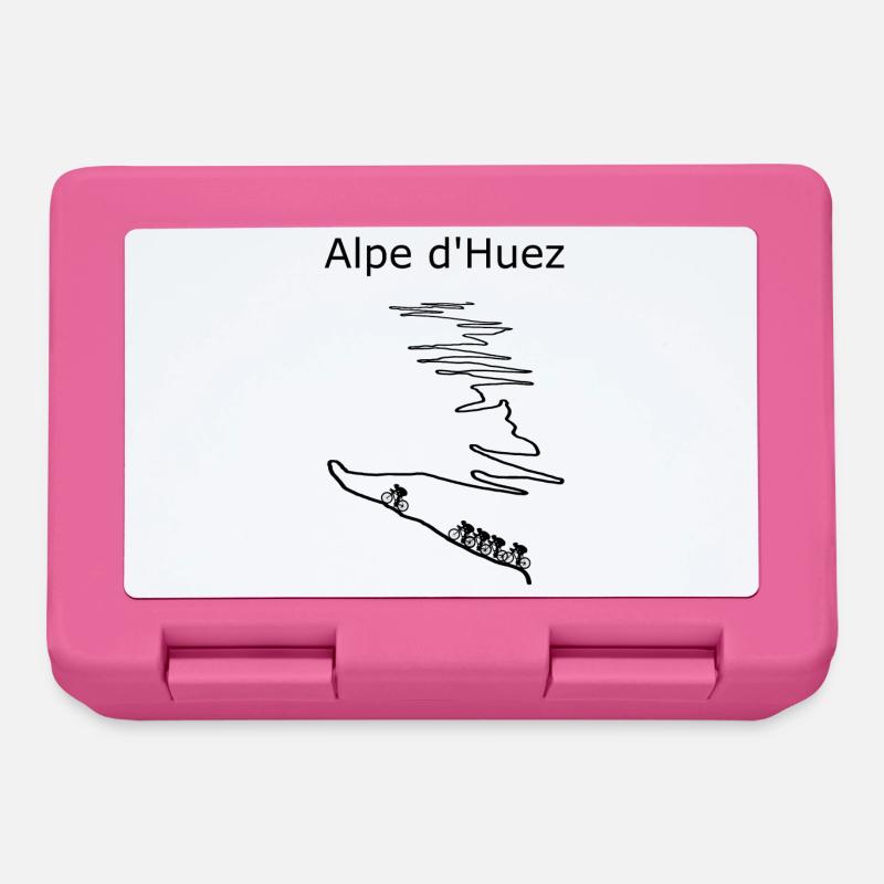 Auge des Monte Huez mit Schneefahne - Brotdose - Pink