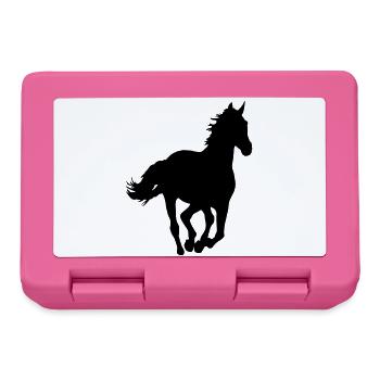 Un cheval - Boîte à goûter - rose - Devant