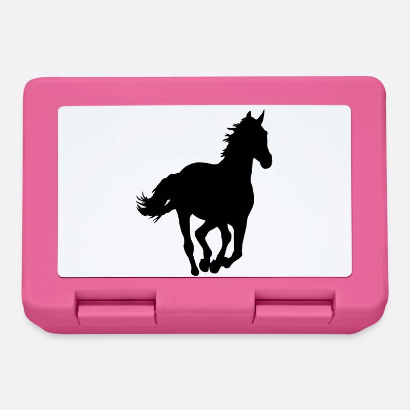 Un cheval - Boîte à goûter - rose