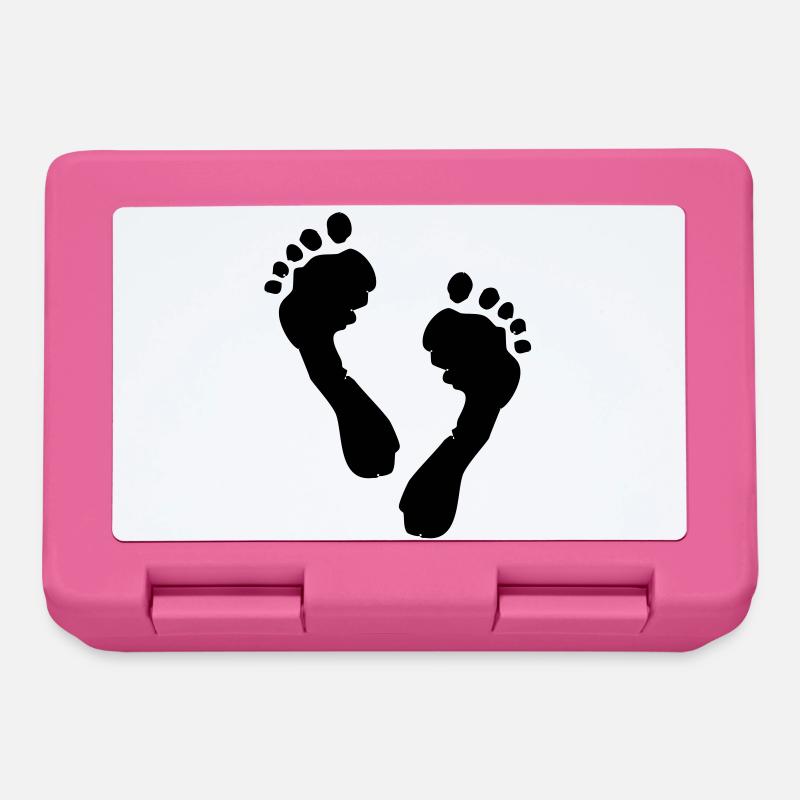 Feet Silhouette - Lunchbox - pink