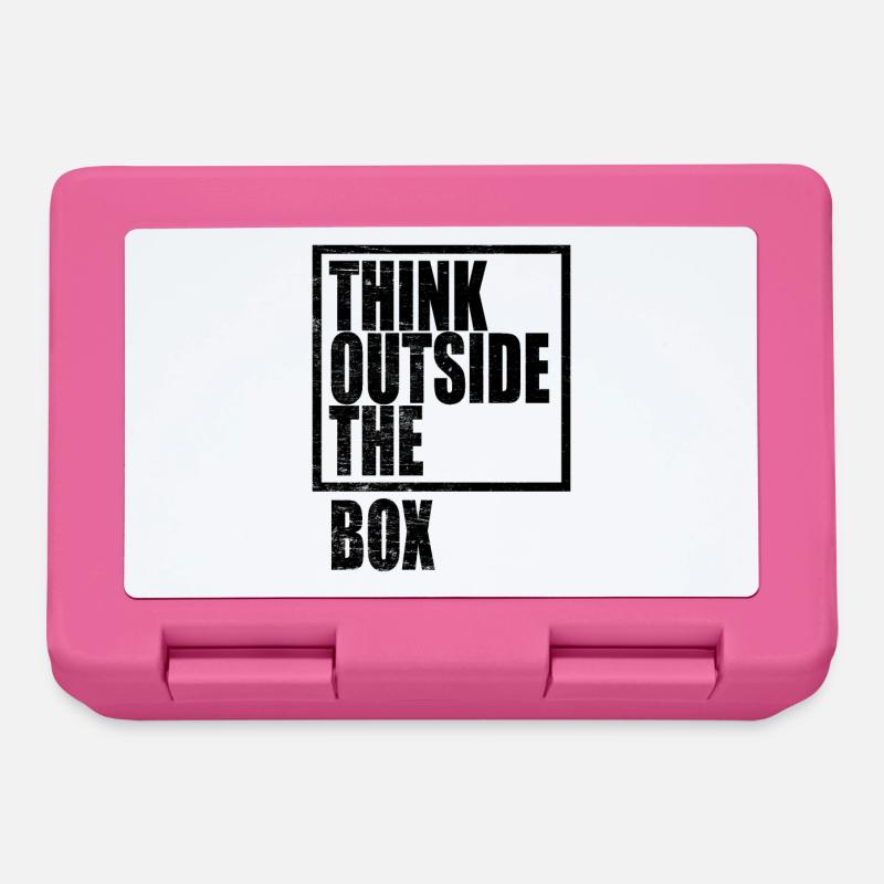 Think Outside The Box / Design Thinking - Brotdose - Pink