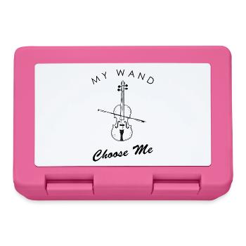 Geige Musik Design - My Wand Choose Me - Brotdose - Pink - Vorne